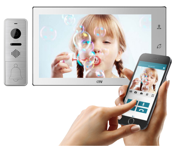 CTV-DP4102FHD W комплект видеодомофона формата AHD