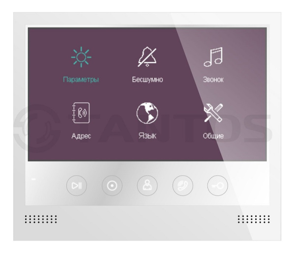 iPanel 2 (White) с ИК подсветкой + Selina комплект видеодомофона Tantos