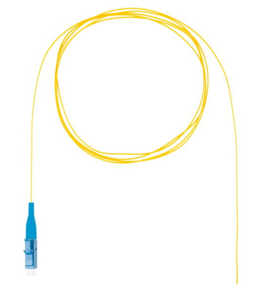 DR-224402 шнур оптический монтажный (пигтейл), LC, OS2, нг(А)-HF, желтый, 1,5 м Datarex
