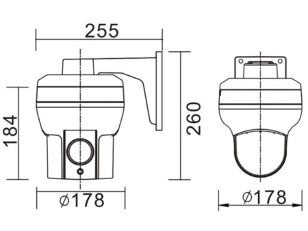 B56-20R уличная поворотная всепогодная IP-камера видеонаблюдения Beward