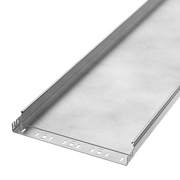 PR16.14091 лоток неперфорированный Профи INOX (AISI 304) 400х50х3000 (2,0 мм) (6 м/уп) Промрукав