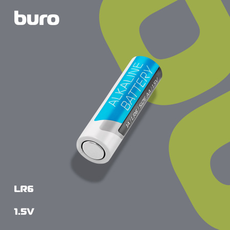 Батарея Buro Alkaline LR6 AA (4 шт/уп)
