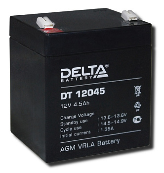 Аккумулятор Delta DT 12045 (12В/4.5Ач)