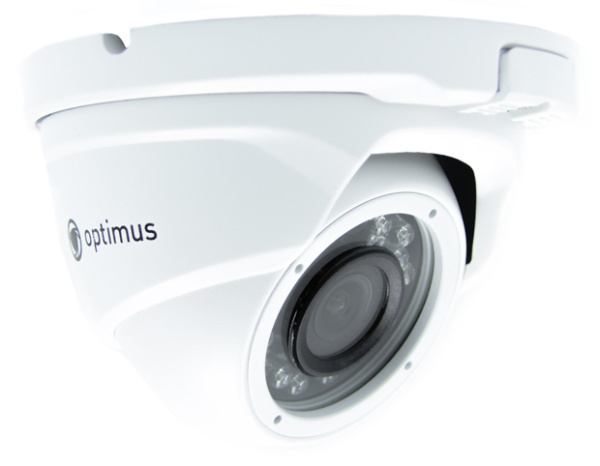 IP-E044.0(2.8)P уличная купольная всепогодная IP-камера видеонаблюдения Optimus