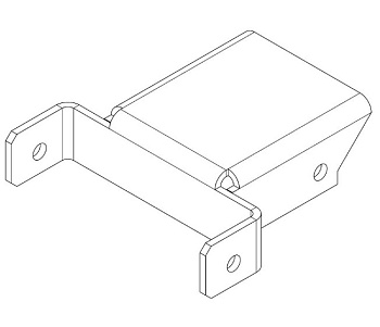 PERCo-MB-16.5 накладка Н-образная  для стыковки турникета PERCo