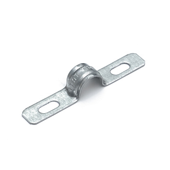 PR13.02409 скоба металлическая двухлапковая усиленная противопожарная СМДУ d10-11 мм (100шт/2200шт уп/кор) Промрукав