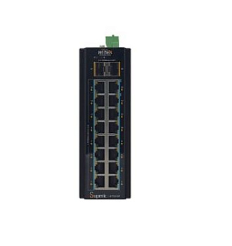 SP3018F коммутатор промышленный неуправляемый, PoE, 16GE+2SFP Wi-Tek
