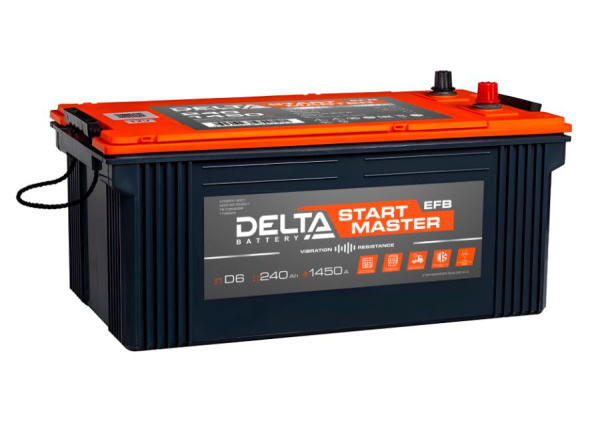 Аккумулятор Delta START MASTER EFB TRUCK 240 L3