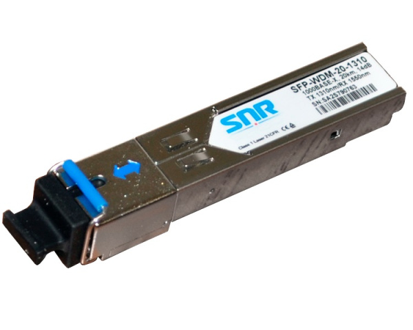 SNR-SFP-W35-20 модуль SFP WDM, дальность до 20км (14dB), 1310нм