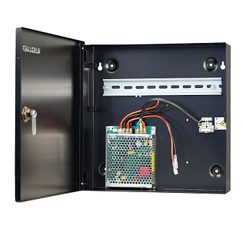 Бокс PS-BM-12 металлический бокс c замком с установленной DIN рейкой RusGuard 