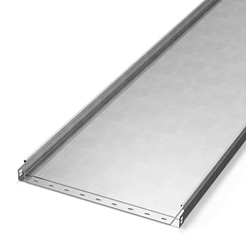 PR16.2323 лоток неперфорированный Стандарт INOX (AISI 304) 500х50х3000 (1,0 мм) (3 м/уп) Промрукав