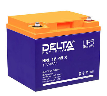 Аккумулятор герметичный свинцово-кислотный Delta HRL 12-45 X