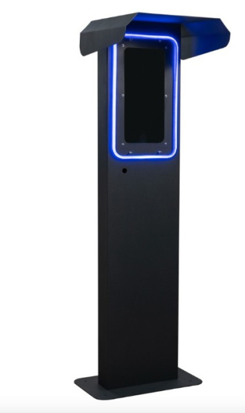 Стойка для крепления зарядной станции SKAT ELECTRO c подсветкой и козырьком Бастион