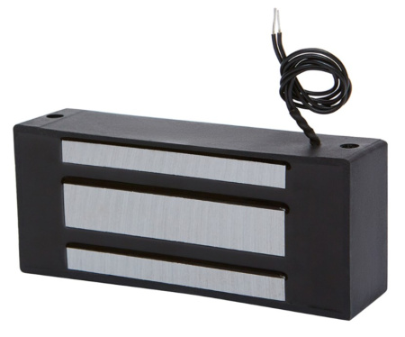 ML-300П с уголком (черный) замок электромагнитный ACCORDTEC