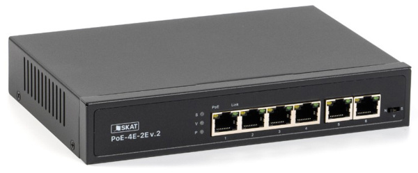 SKAT PoE-4E-2Е v.2  неуправляемый коммутатор