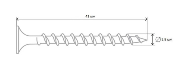 Саморез ШСГД 3,8x41 (650 шт - ведро) 124374 Tech-Krep