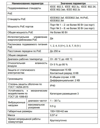 SW-108 коммутатор 8-портовый неуправляемый Болид