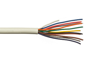 КСПВ 12x0,5 мм (0,2 мм²) кабель для монтажа систем сигнализации, (белый) (200 м/бухта)