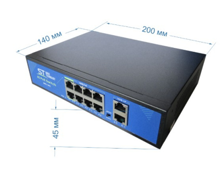 ST-S813POE (2M/150W/АB/2BT) PRO сетевой PoE коммутатор Space Technology
