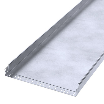 PR16.13762 лоток неперфорированный Профи INOX (AISI 316) 600х80х3000 (2,0 мм) (6 м/уп) Промрукав