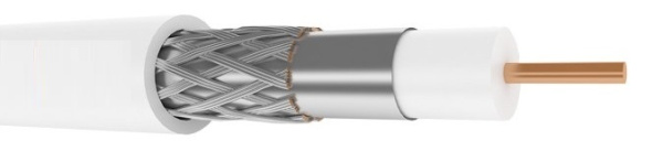 РК 75-4-322 (RG 6 C/U DBL SCR AL+CU) кабель коаксиальный радиочастотный (250 м/бухта) (Паритет)