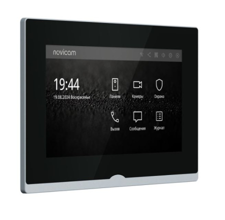 IMPULSE 7 IP WIFI BLACK (ver.4651) IP-видеодомофон с сенсорным дисплеем 7" NOVIcam