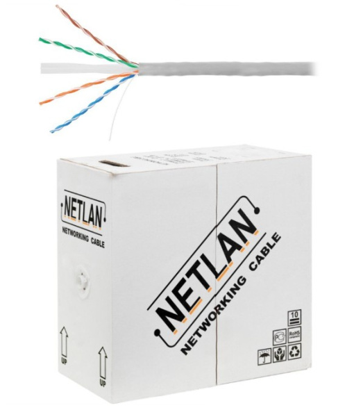 EC-UU004-6-PVC-GY кабель U/UTP 4 пары NETLAN