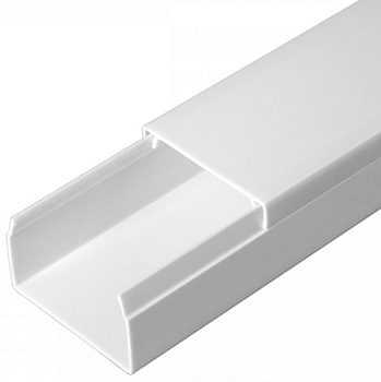 PR.0540251 кабель-канал 2-й замок в п/э 40х25 белый (30 муп) Промрукав