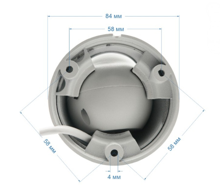 ST-SX4543 LIGHT 4Мп (2,8мм) уличная купольная всепогодная IP-камера видеонаблюдения Space Technology