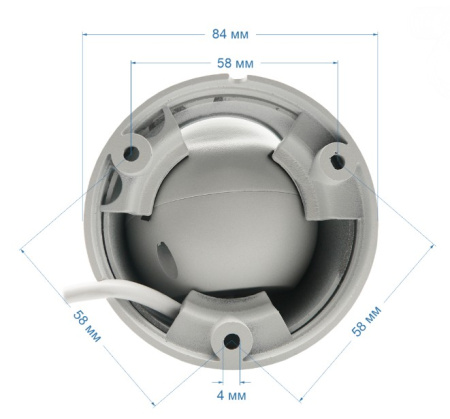 ST-SX4543 LIGHT 4Мп (3,6мм) уличная купольная всепогодная IP-камера видеонаблюдения Space Technology