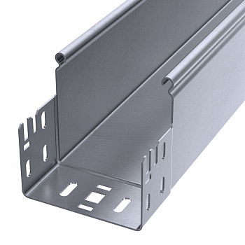 PR16.13763 лоток неперфорированный Профи INOX (AISI 316) 100х100х6000 (2,0 мм) (12 м/уп) Промрукав