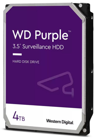 Жесткий диск WD SATA-III 4Tb WD42PURZ Surveillance Purple (5400rpm) 256Mb 3.5"
