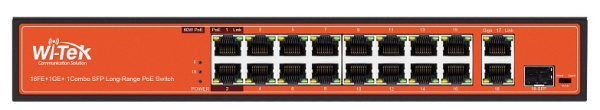 WI-PS518G v3 неуправляемый коммутатор с функцией PoE Wi-Tek