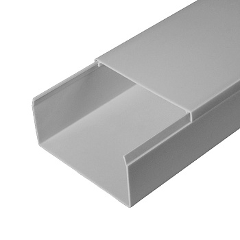 PR03.0079 Кабель-канал серый RAL 7035 2-й замок в п/э 80х40 мм (30м/уп) Промрукав