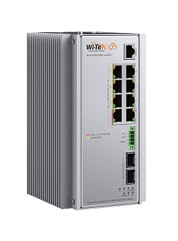 WI-PCMS310GF-Alien-I коммутатор промышленный управляемый L2+ 8GE+2SFP+1Console, Mix PoE 24V/48V Wi-Tek