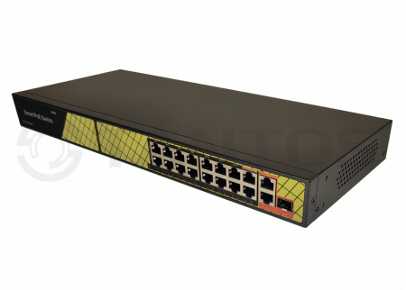 TSn-16FP18G2S1 18-ти портовый неуправляемый PoE коммутатор Tantos