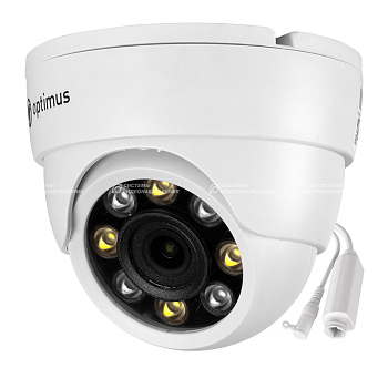 IP-E022.1(2.8)PL_V.1 внутренняя купольная IP-камера видеонаблюдения Optimus