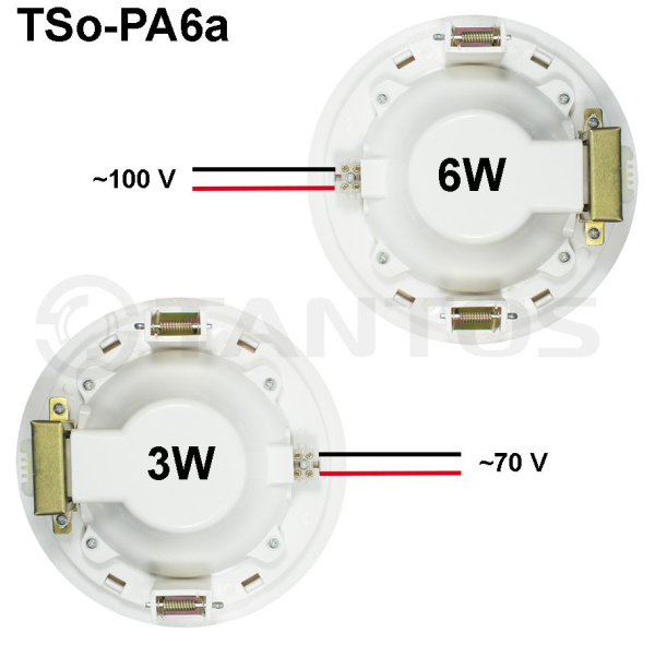 TSo-PA6a громкоговоритель потолочный Tantos