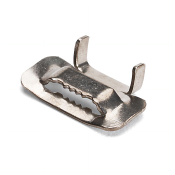 PR08.12708 бугели из нержавеющей стали AISI 201 для монтажных лент 20 мм (30 шт/уп) Промрукав