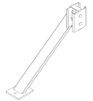 PERCo-MB-16.9 упор для стоек секции ограждения PERCo