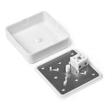 072-001 коробка монтажная огнестойкая пластиковая КМОП IP31 (2к х 2,5мм2) 75х75х23 Пожтехкабель