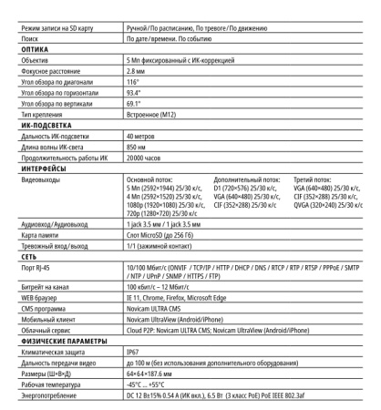 ULTRA 53S (ver.1001V) уличная всепогодная IP-камера видеонаблюдения Novicam