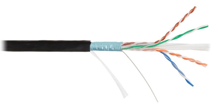 NKL 4740B-BK кабель NIKOLAN F/UTP 4 пары