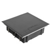 DR-PRO-015211 лючок напольный, 12 (2x6) модулей, вертикальный, пластиковая крышка, серый Datarex