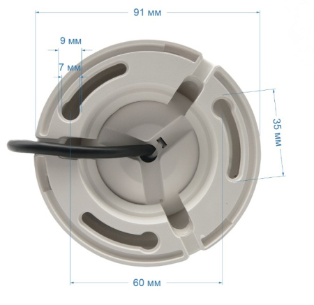 ST-2004 (2,8 mm) (версия 3) купольная внутренняя мультиформатная камера видеонаблюдения Space Technology