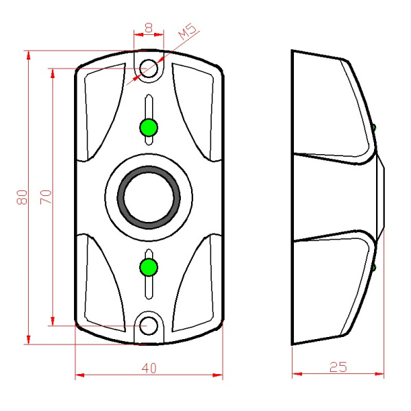 ЦИКЛОП ТМ медный антик, считыватель-контактор