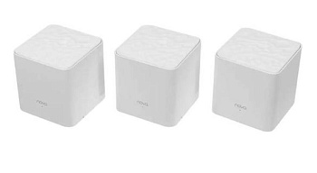 MW3(3-pack) домашняя Mesh WiFi AC1200 система из 3х роутеров с 100Мбит портами Tenda