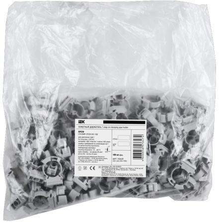 CTA10MP-CFC20-K41-100 ELASTA хомутный держатель CFC20 серый IEK