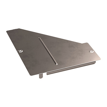 PR16.5909 Крышка переходника правого Стандарт INOX (AISI 409) 400х150 Промрукав