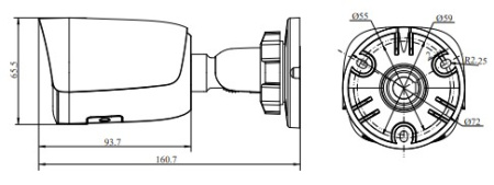 RVi-1NCTL5336 (2.8) уличная всепогодная IP-камера видеонаблюдения с встроенным микрофоном RVi